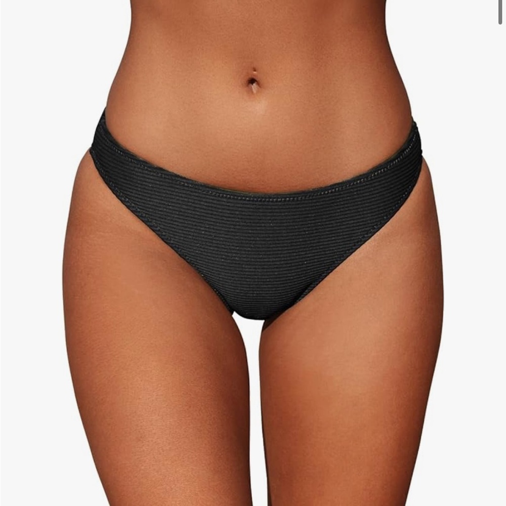 NWOT Cupshe Ribbed Bikini Bottom